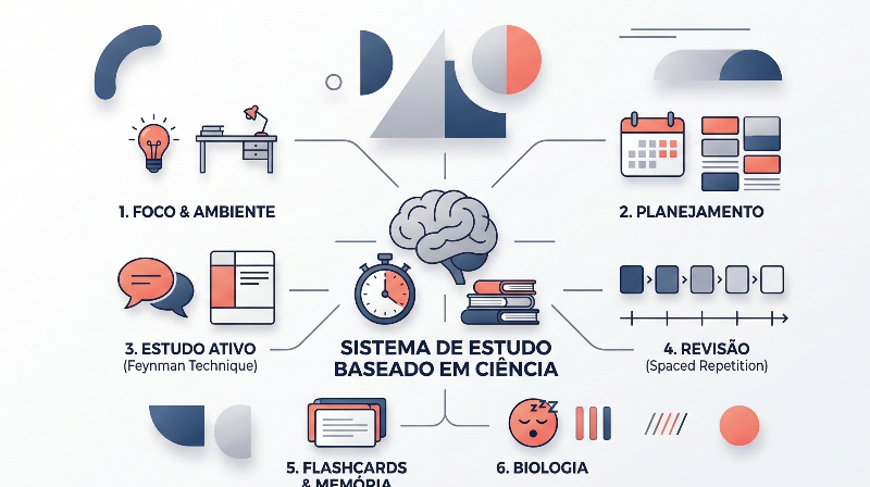 Como Montar um Sistema de Estudo Científico: Guia Prático de Organização e Retenção